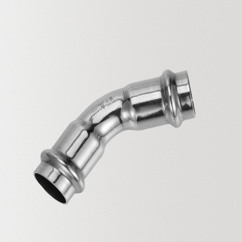 stainless steel 45 degree elbow bend