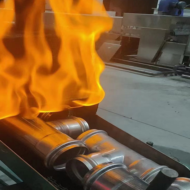 Stainless steel pipe's bright annealing.